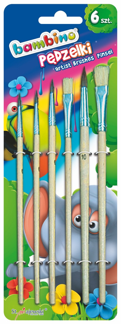 Zestaw pędzli Bambino 6szt. St.Majewski